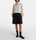 The Row Emiliano cotton shorts