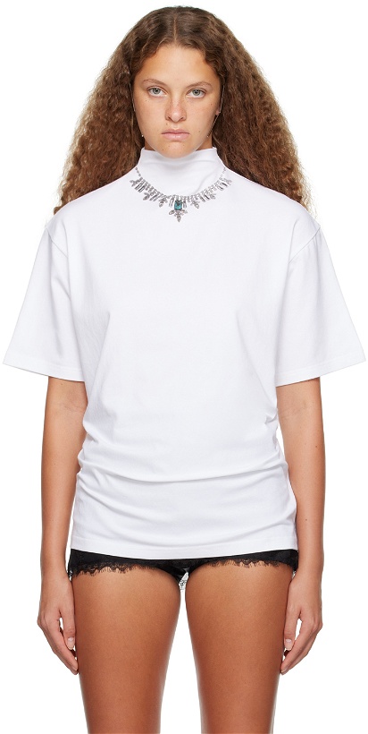 Photo: Pushbutton White Emerald Necklace T-Shirt