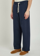 Picante Everyday Wide-leg Cotton Sweatpants Navy