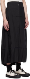 132 5. ISSEY MIYAKE Black Solid Trousers