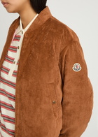 Moncler Blageon Reversible Padded Corduroy Jacket Brown