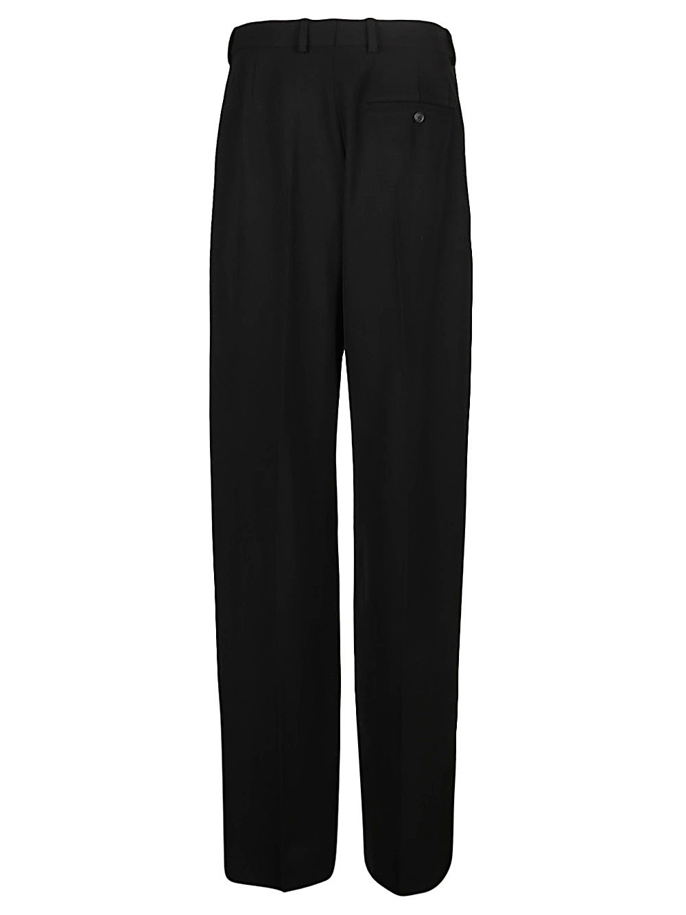 Balenciaga Women's Slim Tailored Wool Trousers Black