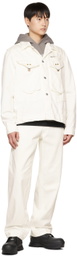 Objects IV Life White Paneled Denim Jacket