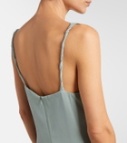 Acne Studios Bow-detail silk midi dress