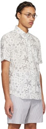 Thom Browne White Printed Shirt