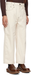 Eckhaus Latta Off-White Baggy Jeans