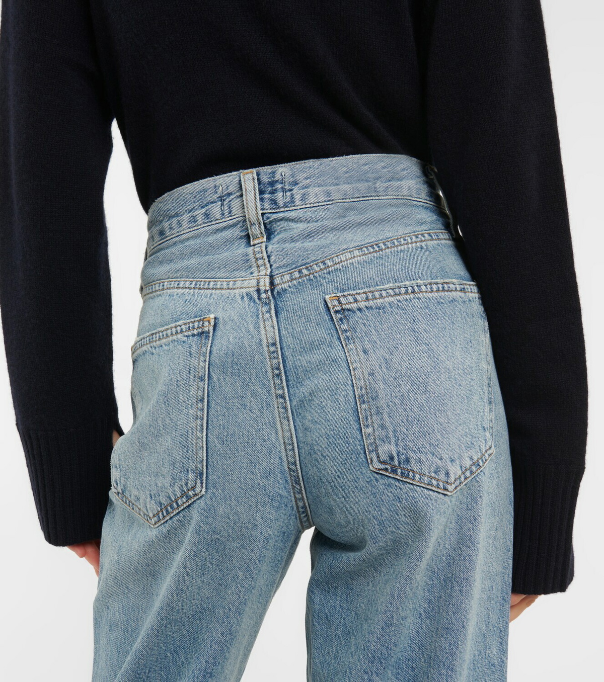Agolde - Criss Cross high-rise straight jeans