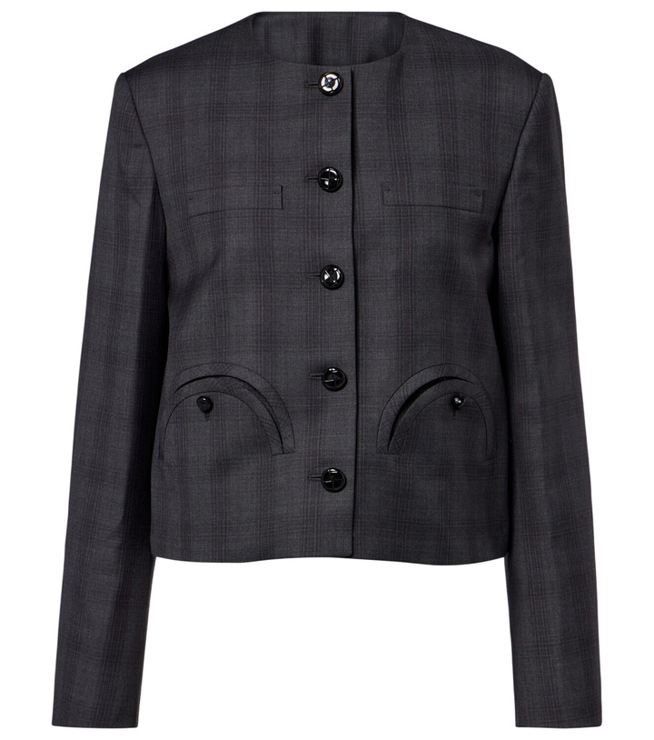 Photo: Blazé Milano Shamo checked virgin wool jacket