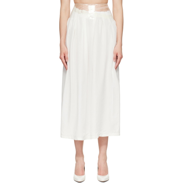 Photo: Maison Margiela Off-White Taped Midi Skirt