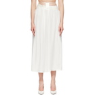 Maison Margiela Off-White Taped Midi Skirt