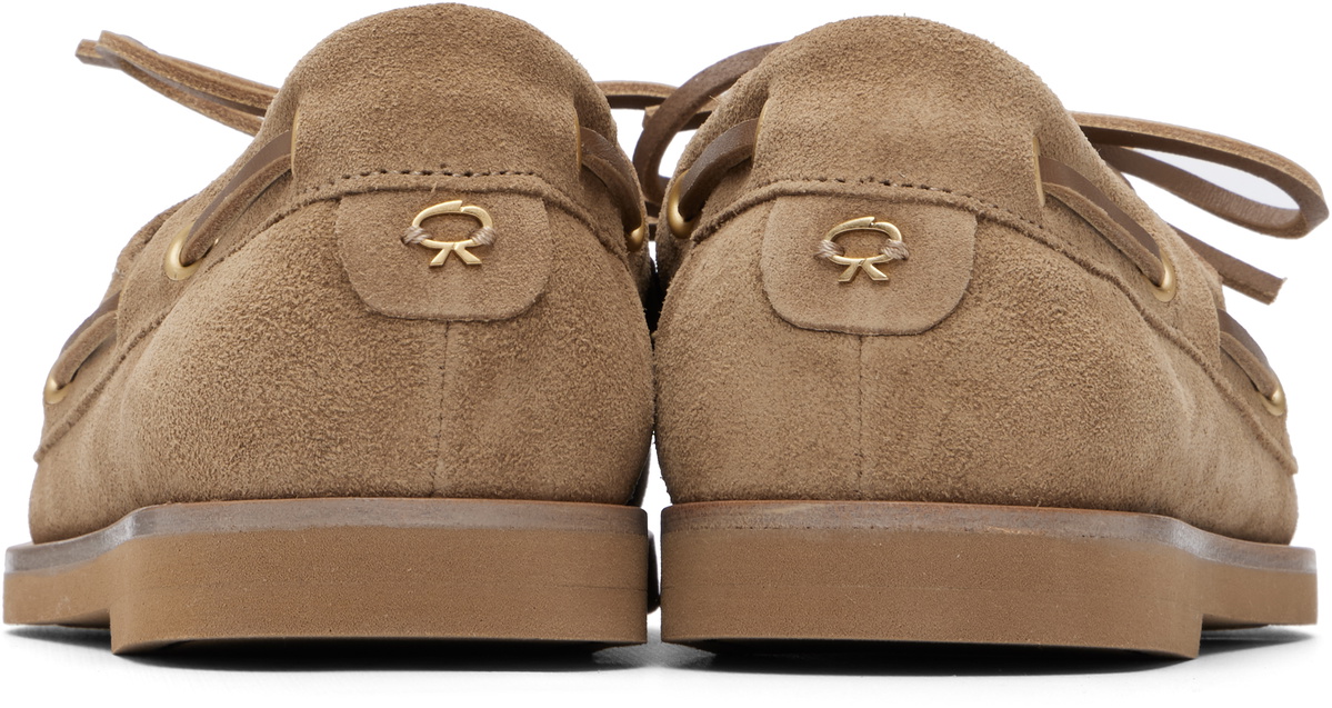 Gianvito Rossi Tan Vandée Boat Shoes