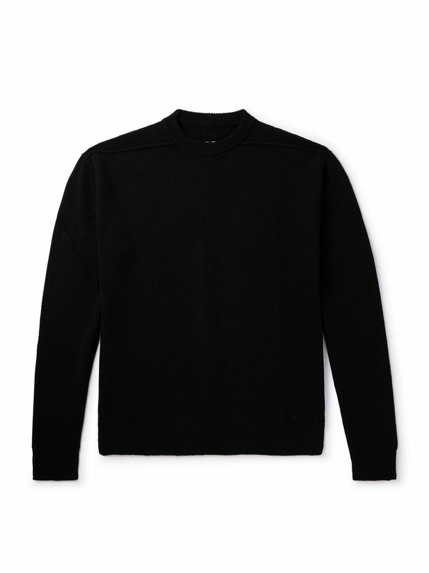 Photo: Rick Owens - Boiled Cashmere and Wool-Blend Sweater - Black