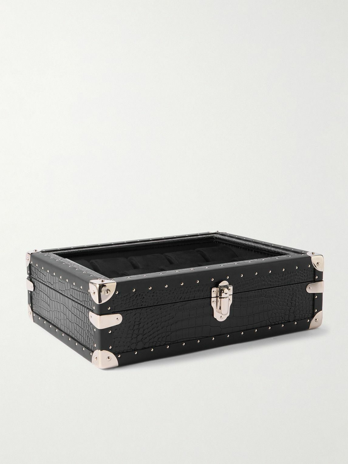 Rapport London - 10-Piece Croc-Effect Leather Watch Box
