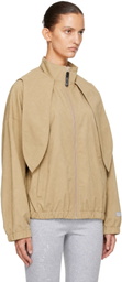 Sandy Liang Beige Torry Jacket