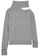 Paige Raundi Cut-out Wool-blend Jumper Grey