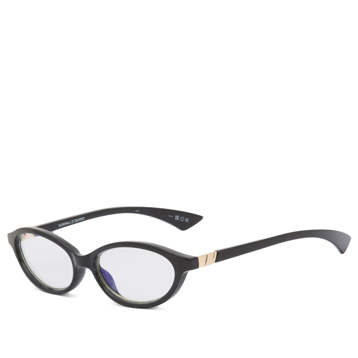 Le Specs Duskfall Blue Light Optical Glasses in Black/Blue Light Lens 