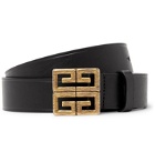 Givenchy - 3cm Black Leather Belt - Black