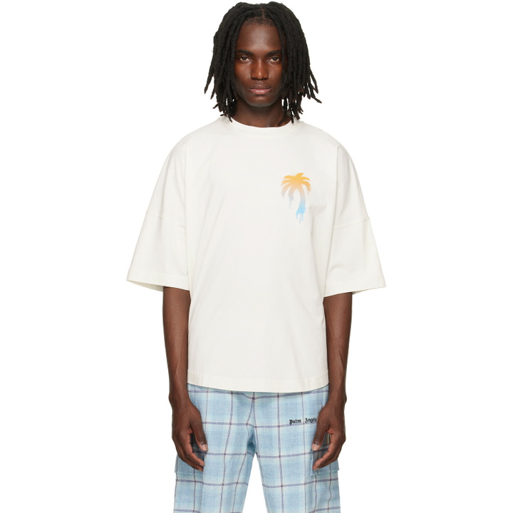 Photo: Palm Angels Off-White 'I Love PA' Over T-shirt
