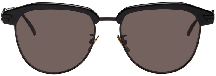 Photo: Bottega Veneta Black & Gold 54 Sunglasses