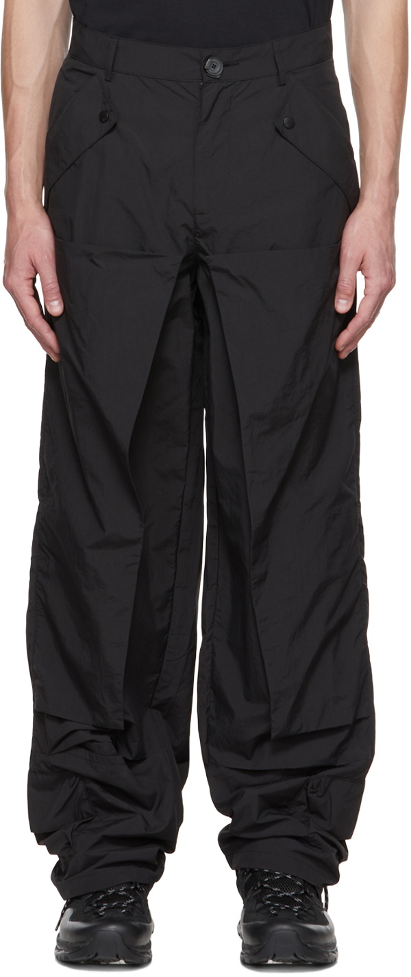 Archival Reinvent Black Cover Cargo Pants