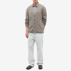 A.P.C. Theophile Donegal Cardigan in Taupe