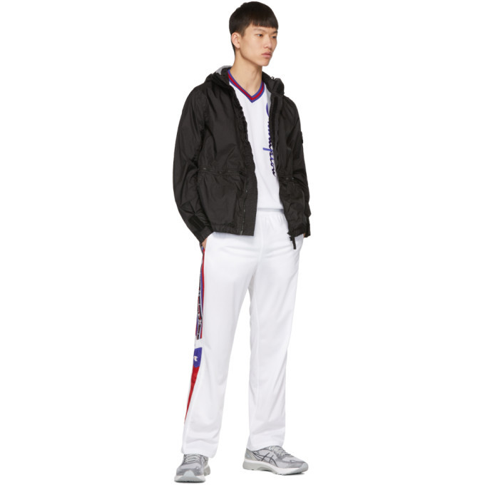 Champion Reverse Weave White Mesh Script Logo T-Shirt
