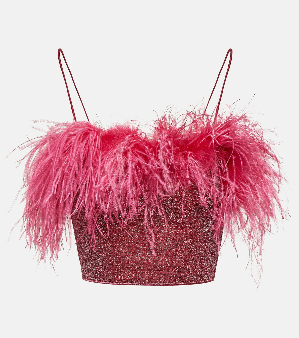 Oséree Lumière Plumage crop top