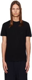 Giorgio Armani Black Embroidered T-Shirt