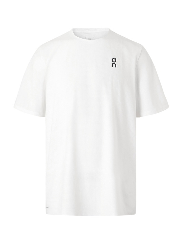 Photo: On - Court-T Stretch Recycled-Jersey T-Shirt - White