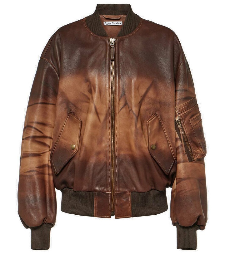 Photo: Acne Studios Lastro leather bomber jacket