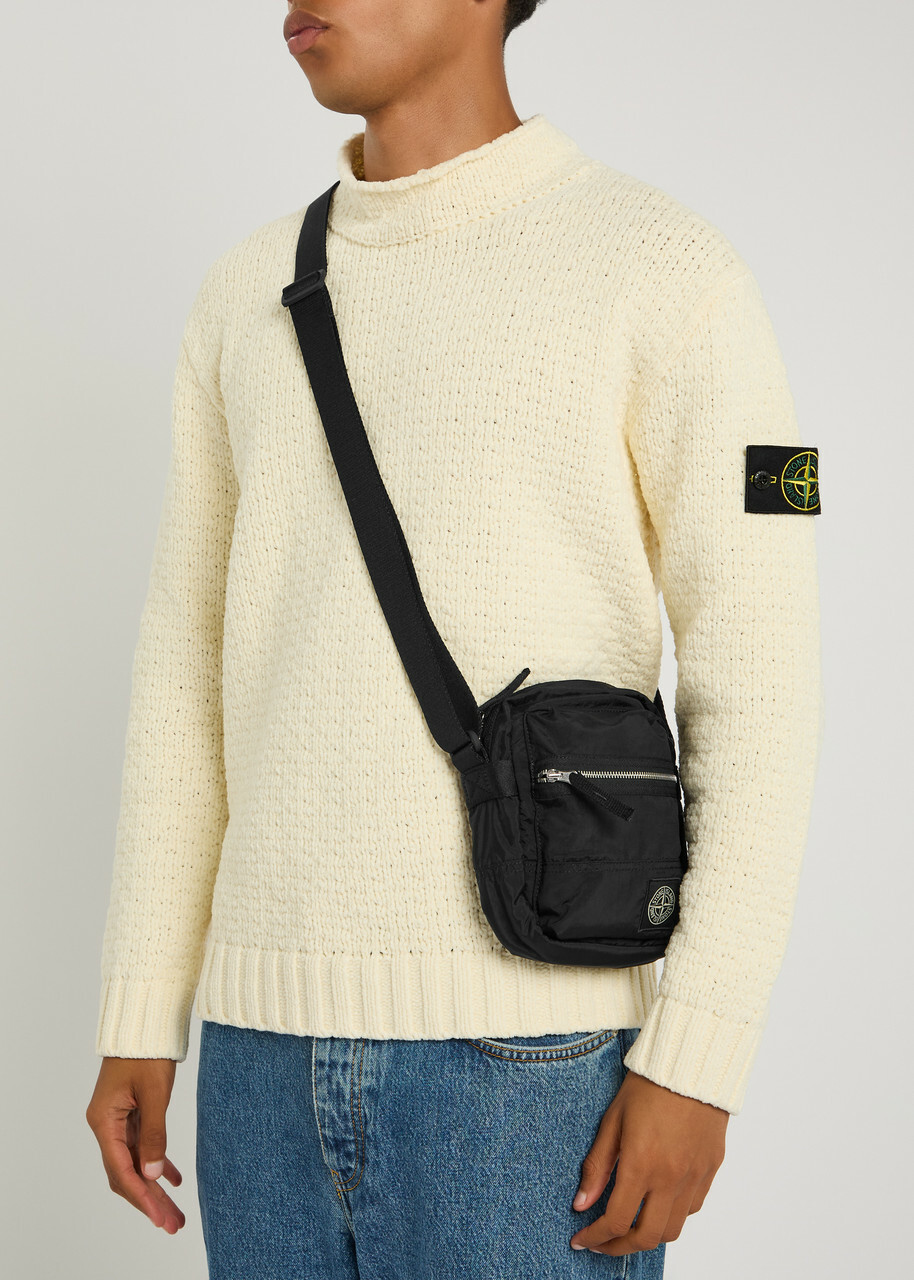 Stone Island Logo-appliquéd Cross-body bag - Black - One Size