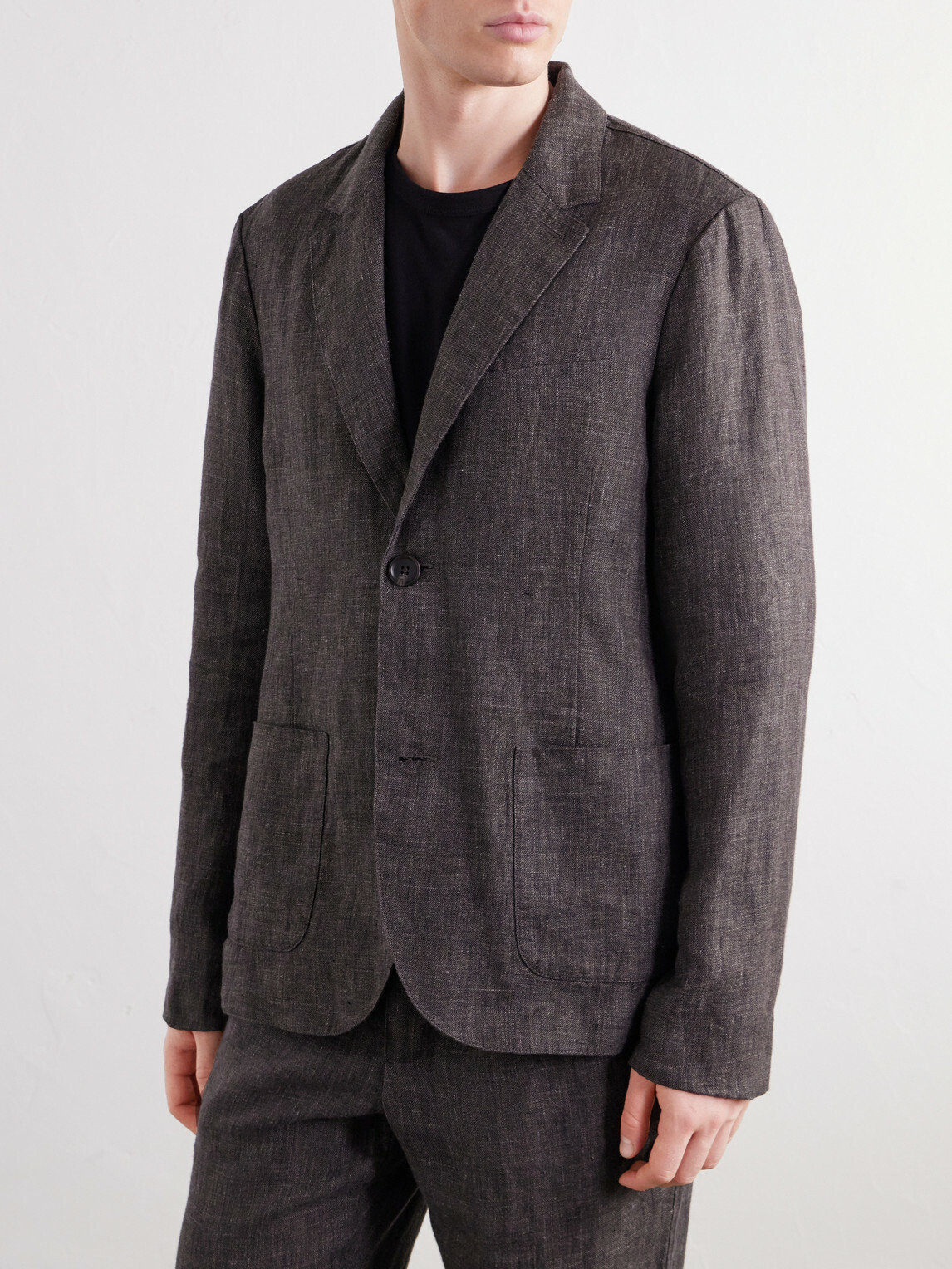 James Perse - Linen Suit Jacket - Brown