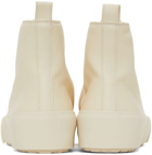 Jil Sander Off-White Vulcanized High-Top Sneakers