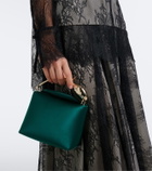 Erdem Bloom Mini satin top-handle bag