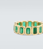 Shay Jewelry 18kt gold ring with emeralds