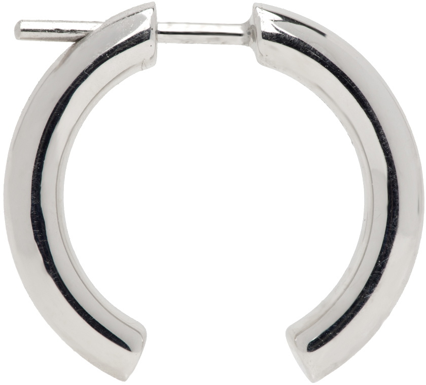 MARIA BLACK Broken 18 Earring Maria Black Silver Broken 18 Hoop