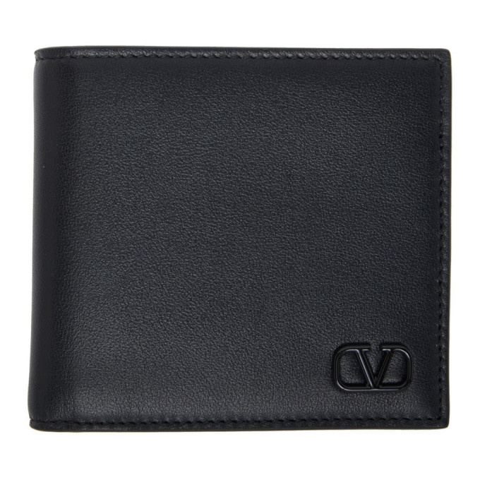 Photo: Valentino Black Valentino Garavani VLogo Wallet
