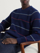 Noah - Ribbed Cotton Sweater - Blue
