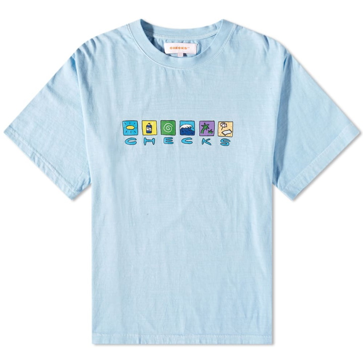 Photo: Checks Downtown Men's Life's a Beach T-Shirt in Powder Blue
