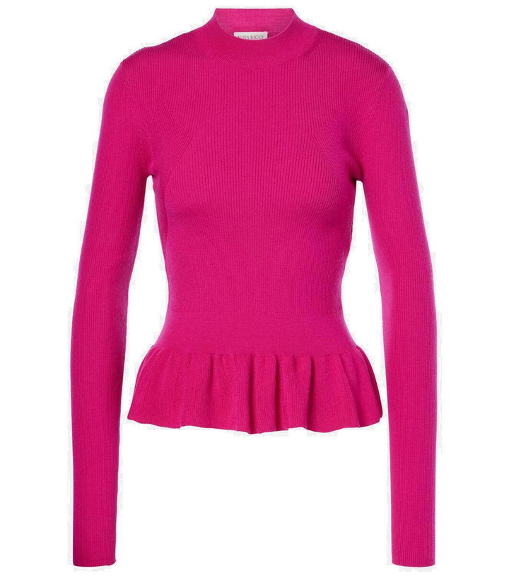 Photo: Nina Ricci Ruffled wool-blend sweater