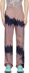 Collina Strada SSENSE Exclusive Purple Recycled Cotton Jeans