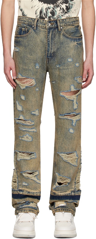 Photo: Who Decides War Navy Gnarly Jeans
