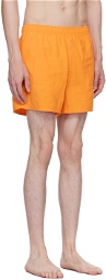 Saturdays NYC Orange Talley Swim Shorts