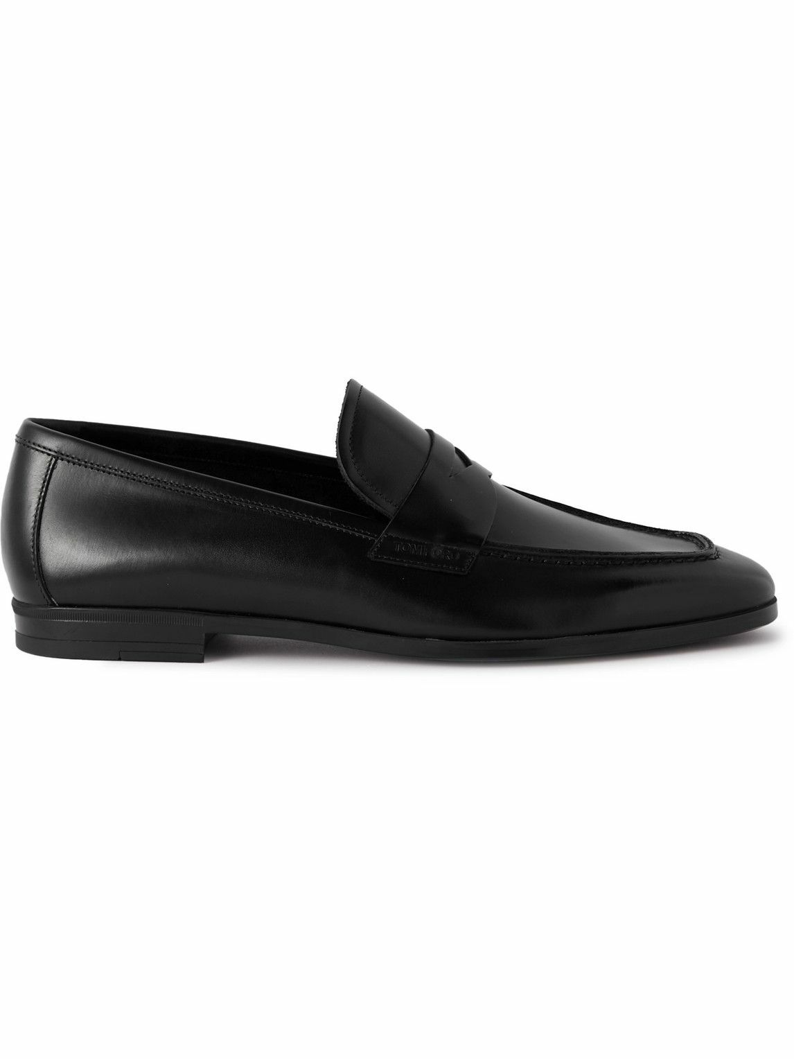 TOM FORD - Sean Leather Penny Loafers - Black TOM FORD