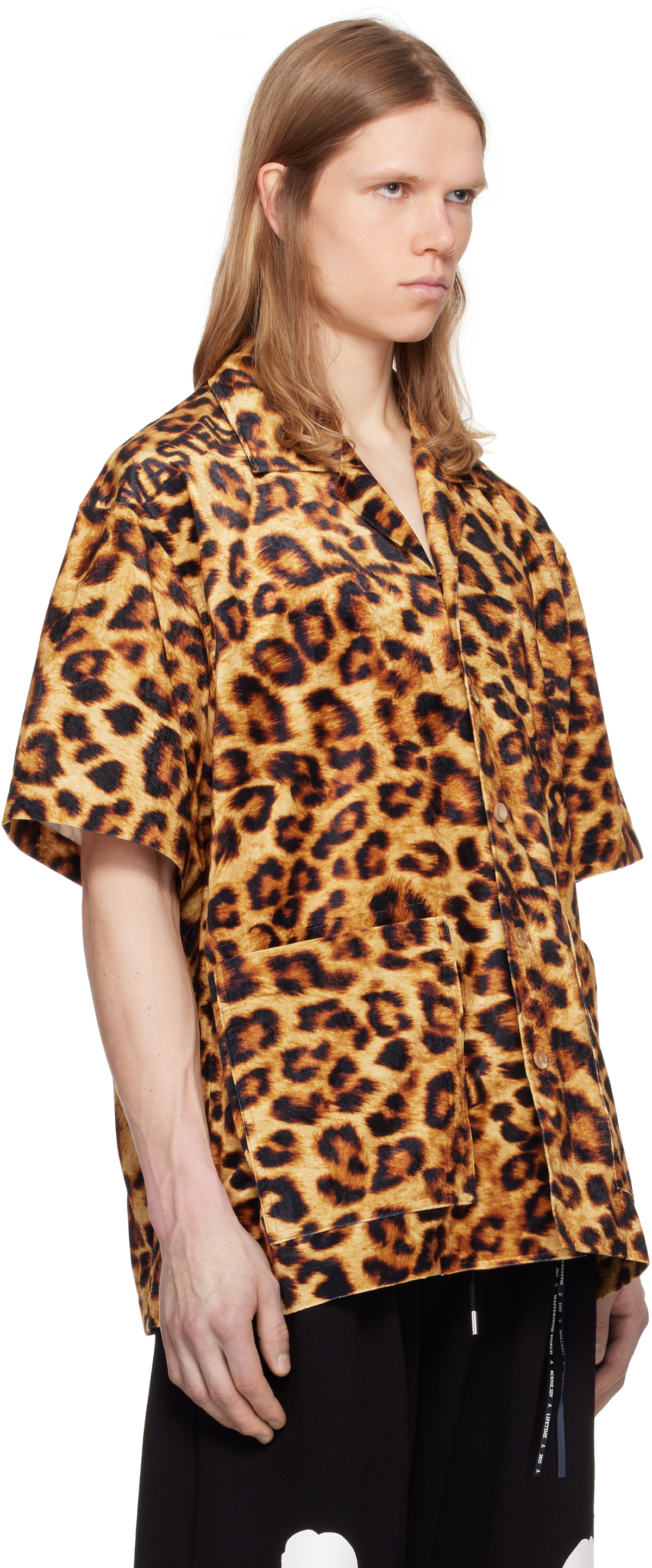 MASTERMIND WORLD Brown Leopard SS Shirt