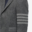 Thom Browne Men's Unstructured Tweed Blazer in Dark Grey