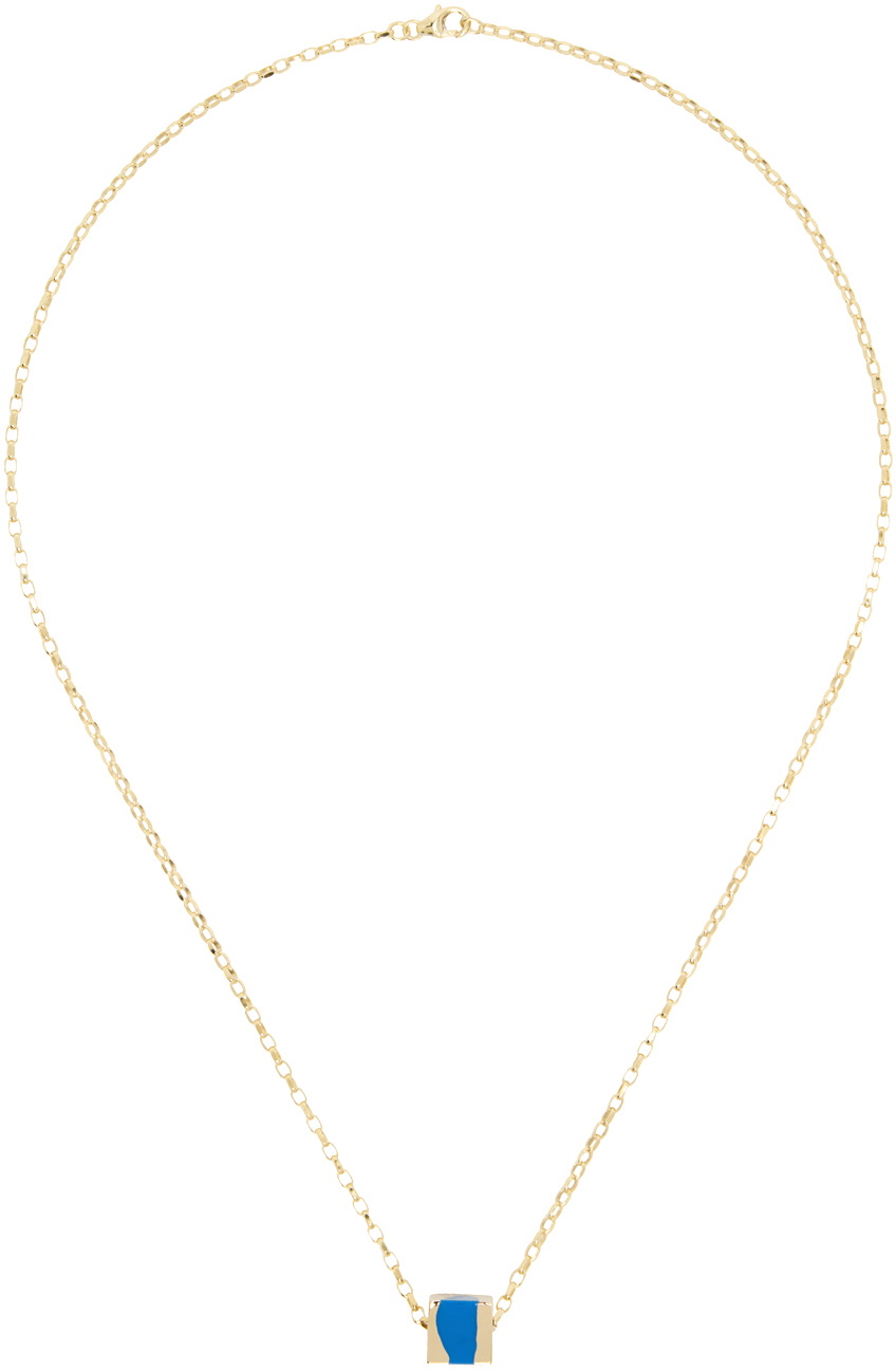 Ellie Mercer Gold Large Bead & Chain Necklace