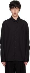 DEVOA Black Poplin Shirt