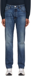 Frame Blue Relaxed Straight Jeans