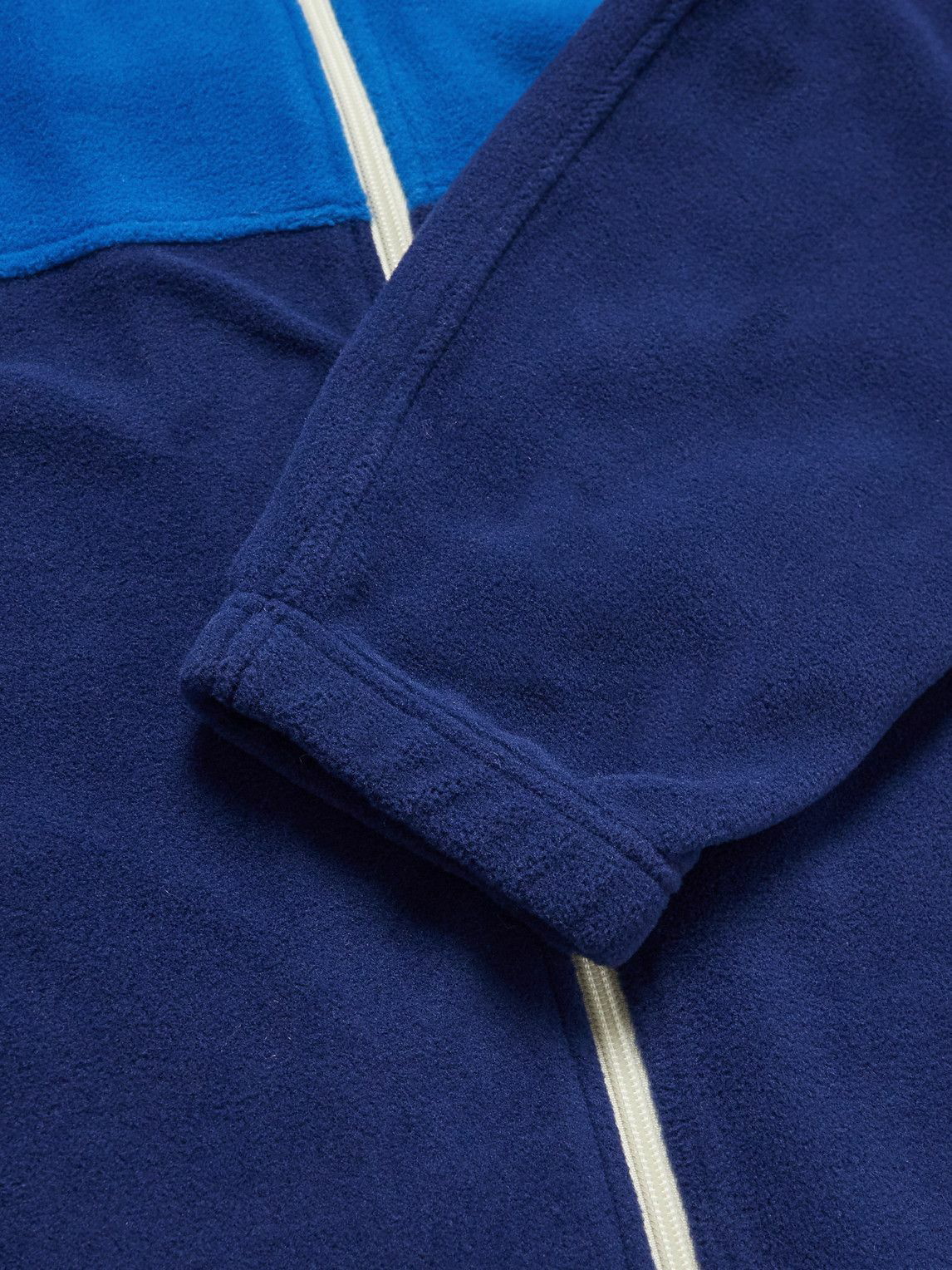 Isabel Marant - Colour-Block Logo-Embroidered Fleece Zip-Up Sweatshirt ...